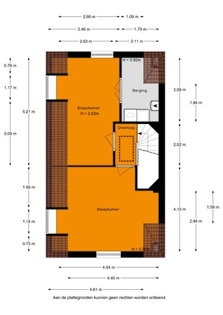 Floorplan - Wagekamp 21, 2235 TE Valkenburg
